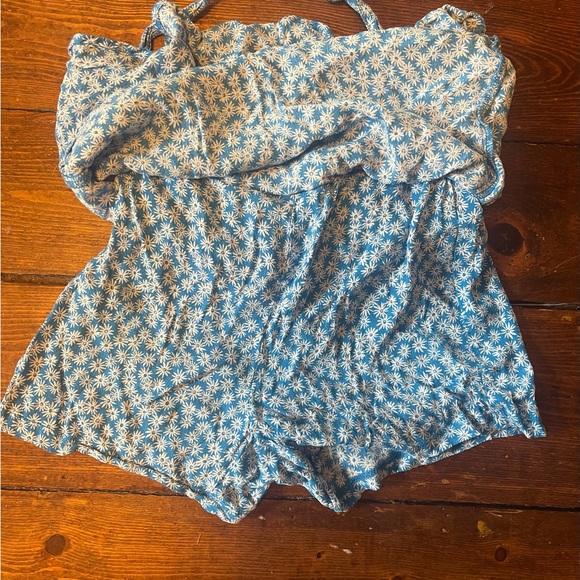 Blue Floral Ruffle Skort - Picture 3 of 4